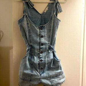 Jean romper size small